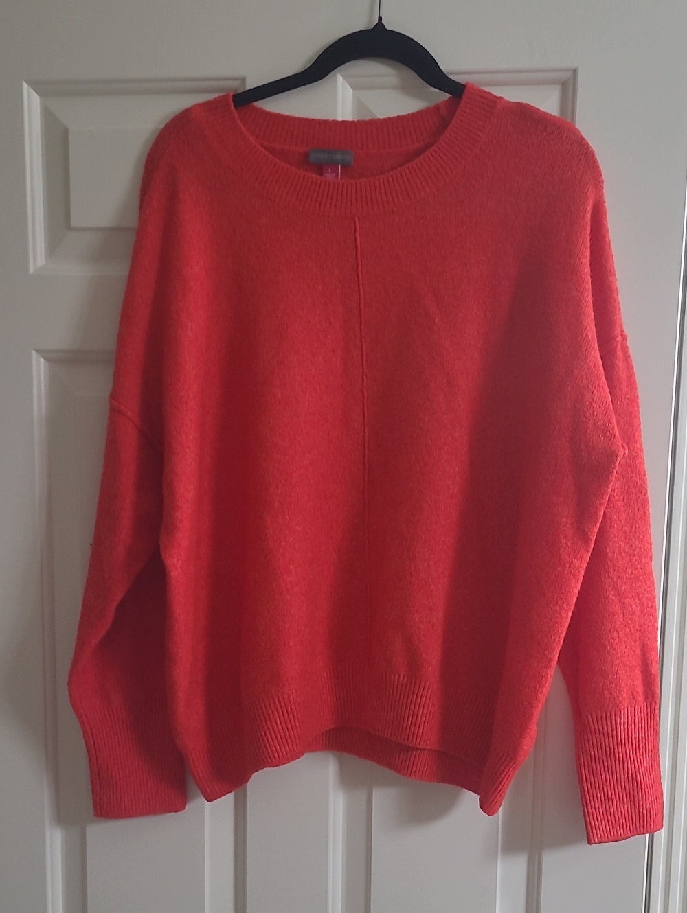 Vince Camuto Bright Coral Crewneck Sweater